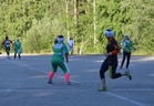 I-palkittu Saara Simolin ehtii helposti pesälle ViKi polttoheiton vielä ollessa ilmassa.