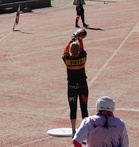 Lukkari Riia Virto piti yllä hyvää vauhtia ja sekoitti hyvin Nurmijärven peliä.