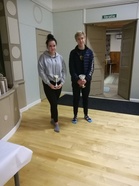 Vuoden tyttötuomari Janette Allen ja vuoden tuomari Wilho Pyrylä