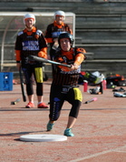 Sähäkkä Lotta Lehtiranta hallitsi etukenttää 1-vahtina ja siepparina. Mailan varressakin tuli tuhoisaa jälkeä.